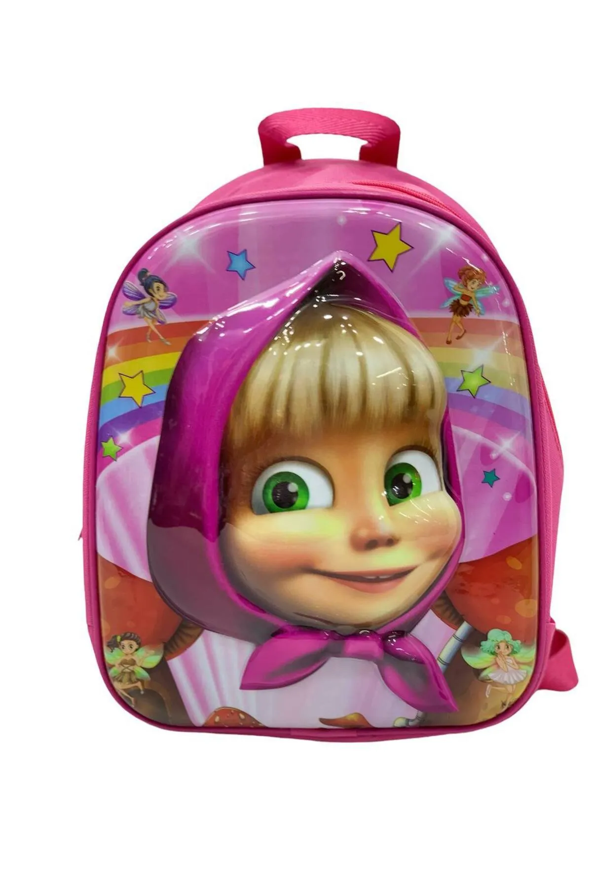 5d Kabartmalı Anaokulu Kreş Ve Günlük Kullanım Çantası Masha Sırt Çantası 2-5 Yaş