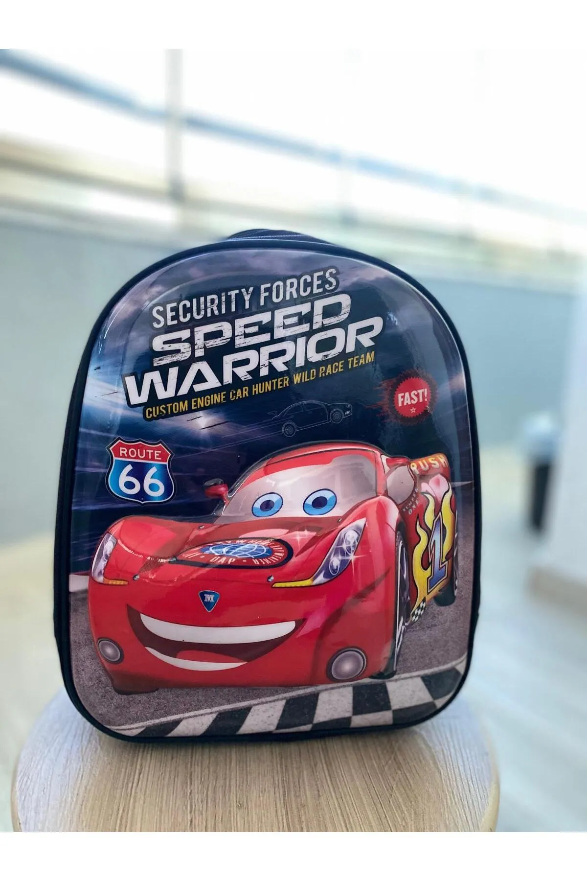 5d Kabartmalı Anaokulu Kreş Ve Günlük Kullanım Çantası Şimşek Mcquen Sırt Çantası 2-5 Yaş